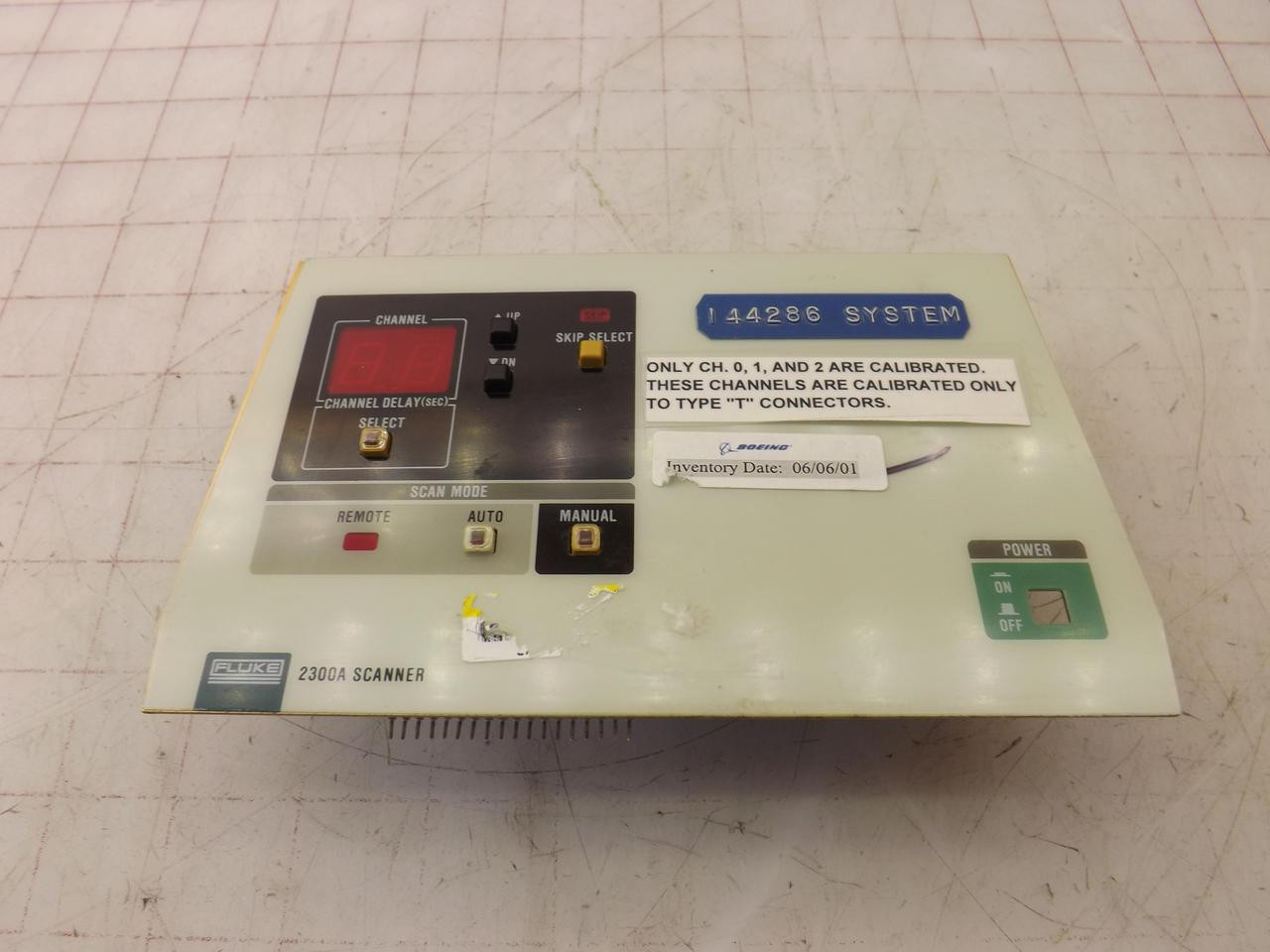 FLUKE 2300A-3002 2300A SCANNER FRONT PANEL T35071