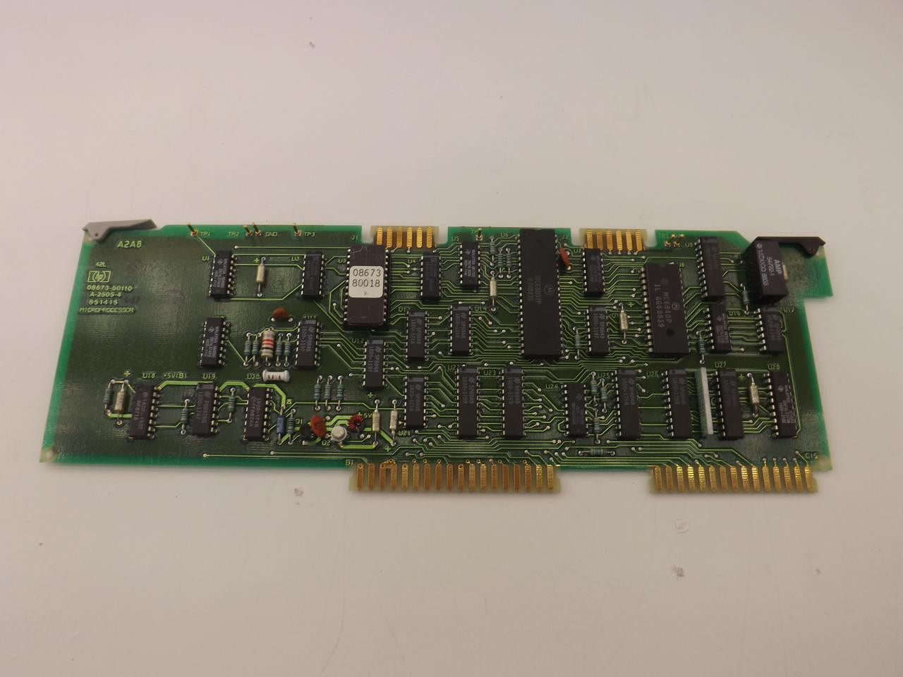 HP HEWLETT PACKARD 08673-60110 A-2505-4 MICROPROCESSOR BOARD T40899