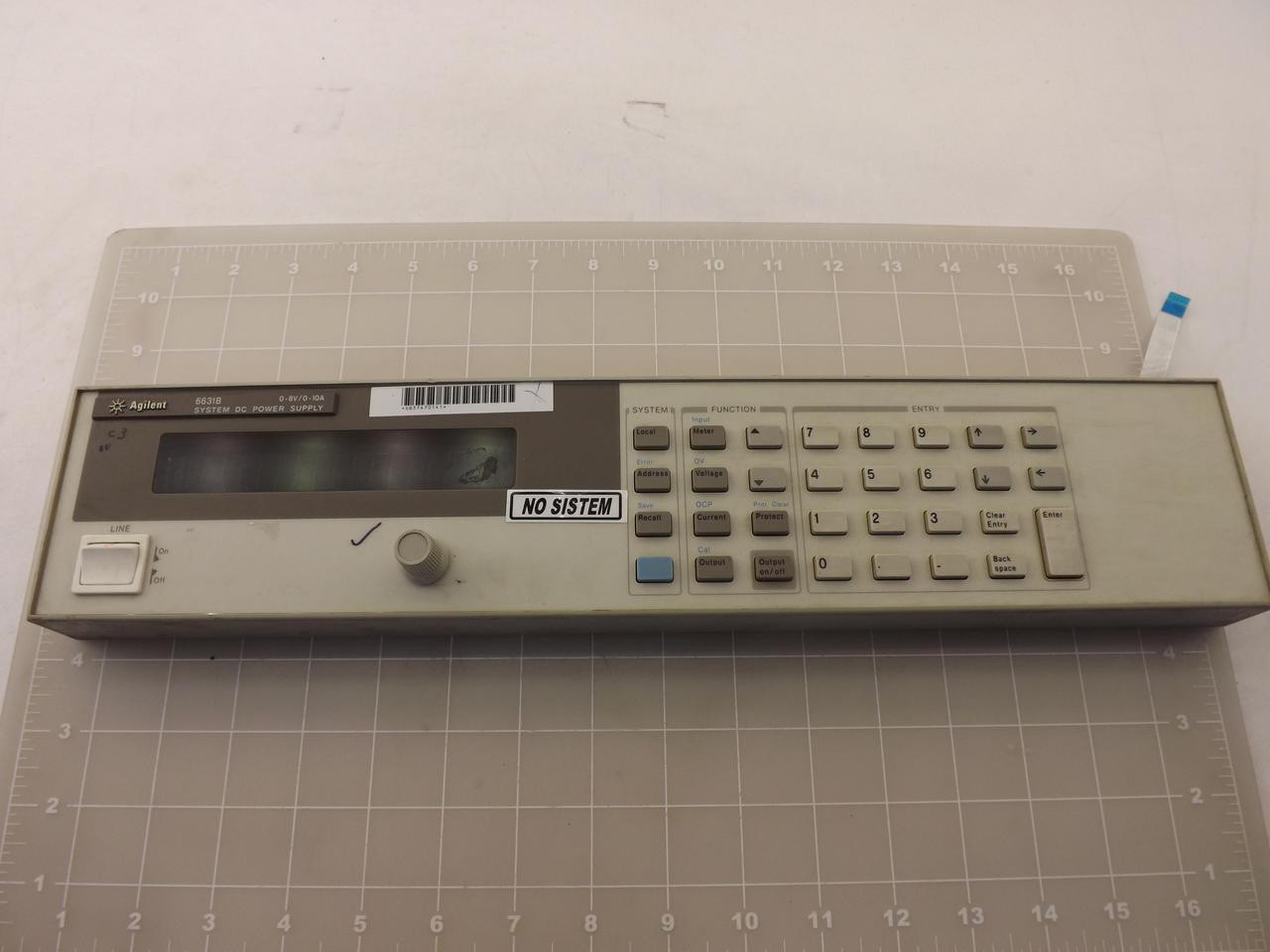 HP AGILENT 6631B SYSTEM DC POWER SUPPLY FRONT CONTROL PANEL T45257