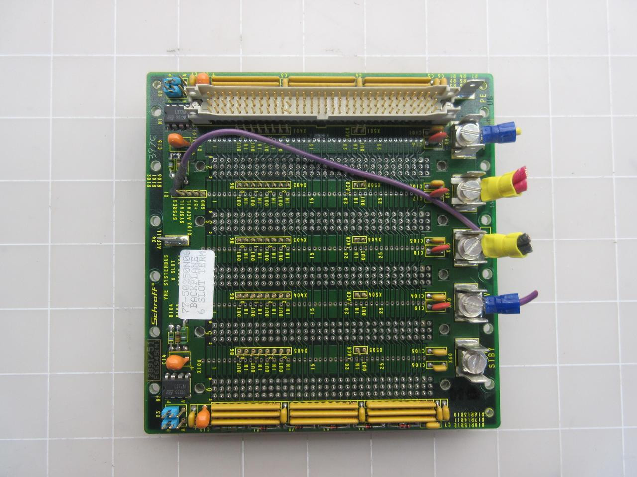 SCHROFF 77-50250N06 BACKPLANE BOARD T52450