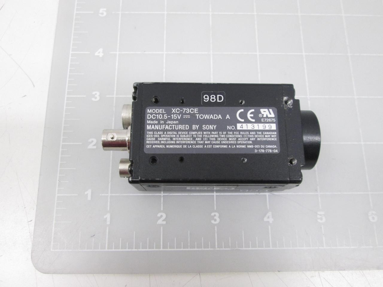 SONY XC-73CE VIDEO CAMERA MODULE CCD 10.5-15VDC 6.2W COLOR T58788