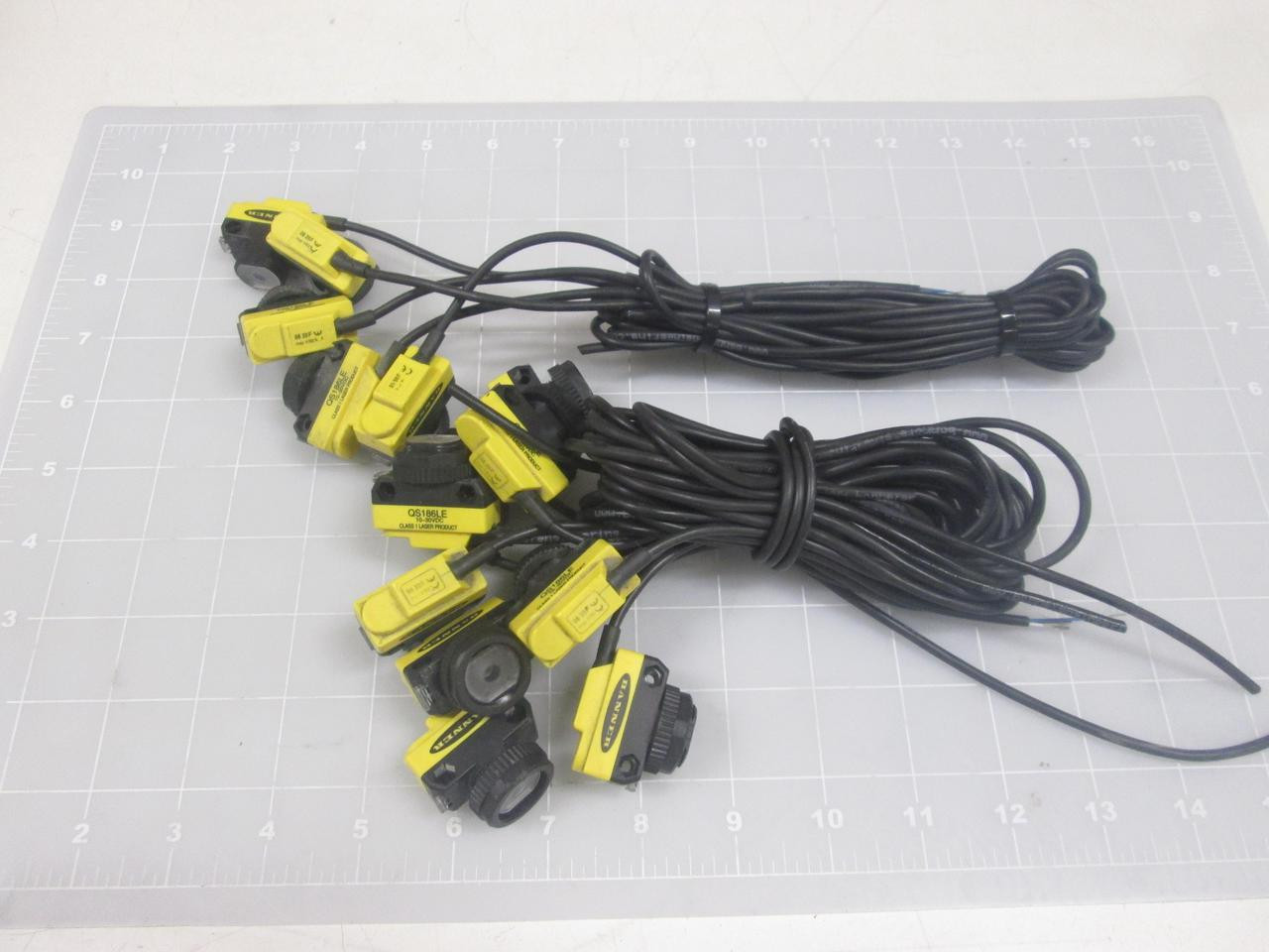 LOT OF 14 BANNER  QS186LE LASER SENSOR  T65124
