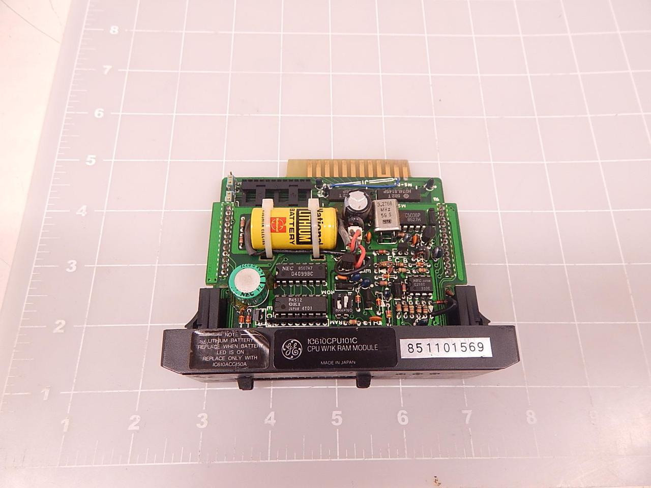 GE GENERAL ELECTRIC FANUC IC610CPU101C CPU W/1K RAM MODULE T72544