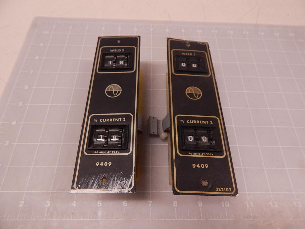 LOT OF 2 9409 382102 027102A INTERFACE CONTROL PANEL ASSEMBLY T82432
