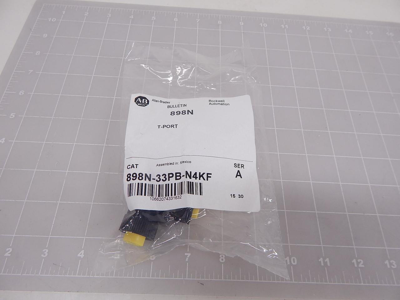 Allen Bradley 898N-33PB-N4KF Circular Metric Connectors MiniBoss 3 Pin Tee Adapter T91472 For Sale