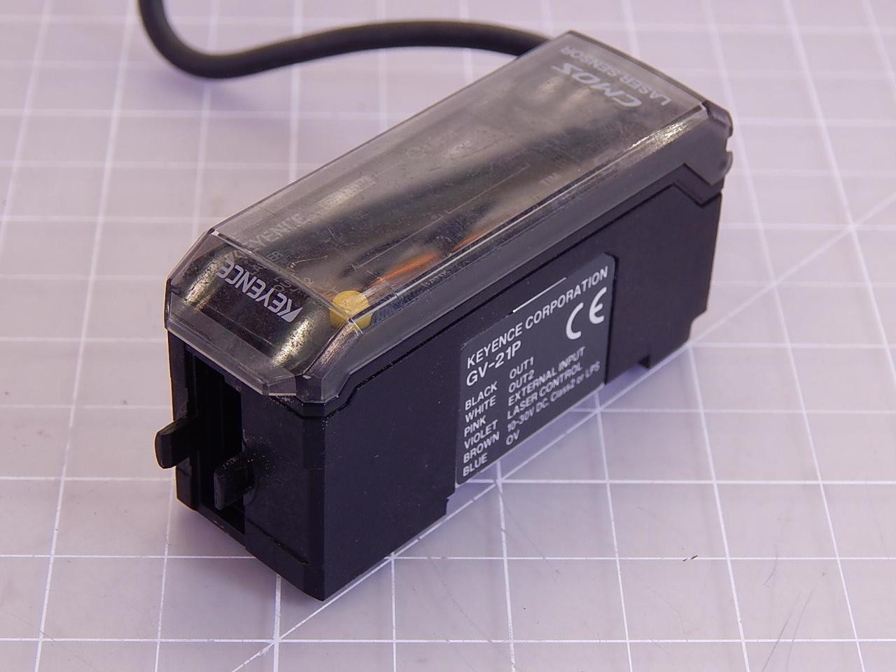 Keyence GV-21P CMOS Laser Sensor T94619 For Sale