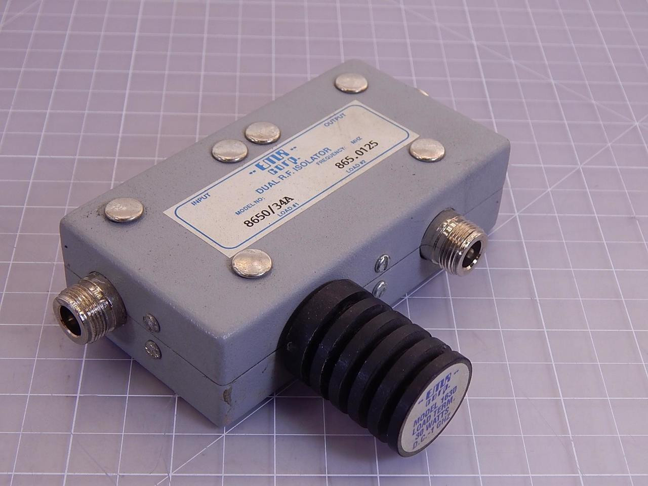 EMR 8650/34A, 1630 Dual R.F. Isolator T94636 For Sale