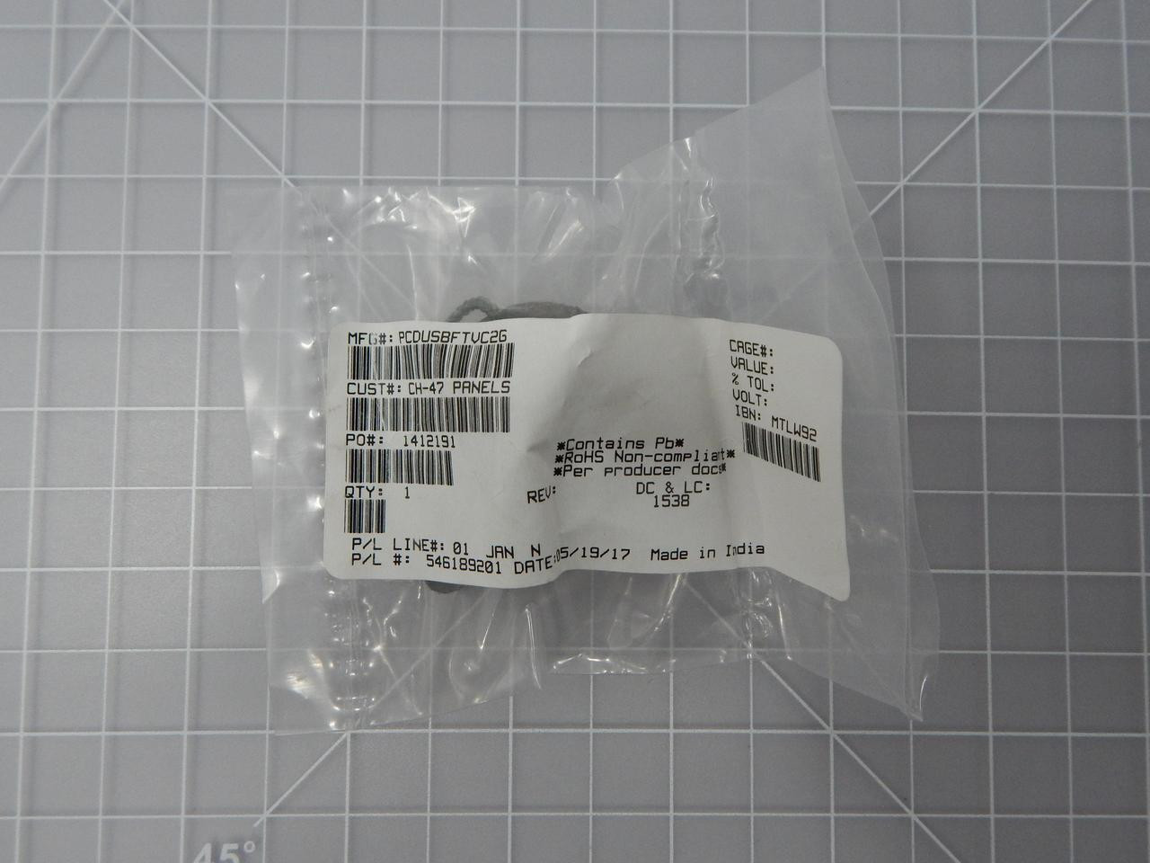 Amphenol PCDUSBFTVC2G    USB FIELD METALLIC CAP FOR SQU	
 For Sale