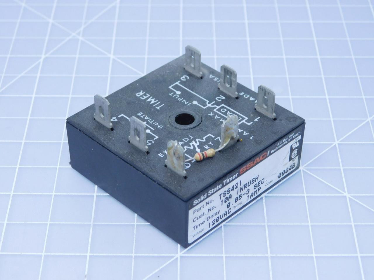 Lot of 2 SSAC     Solid State Timer 0.05-3 Sec 120 VAC 1 A For Sale