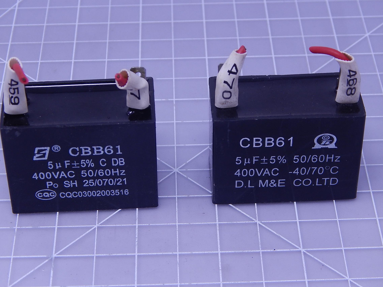 Lot of 2  CBB61    Fan Capacitor For Sale