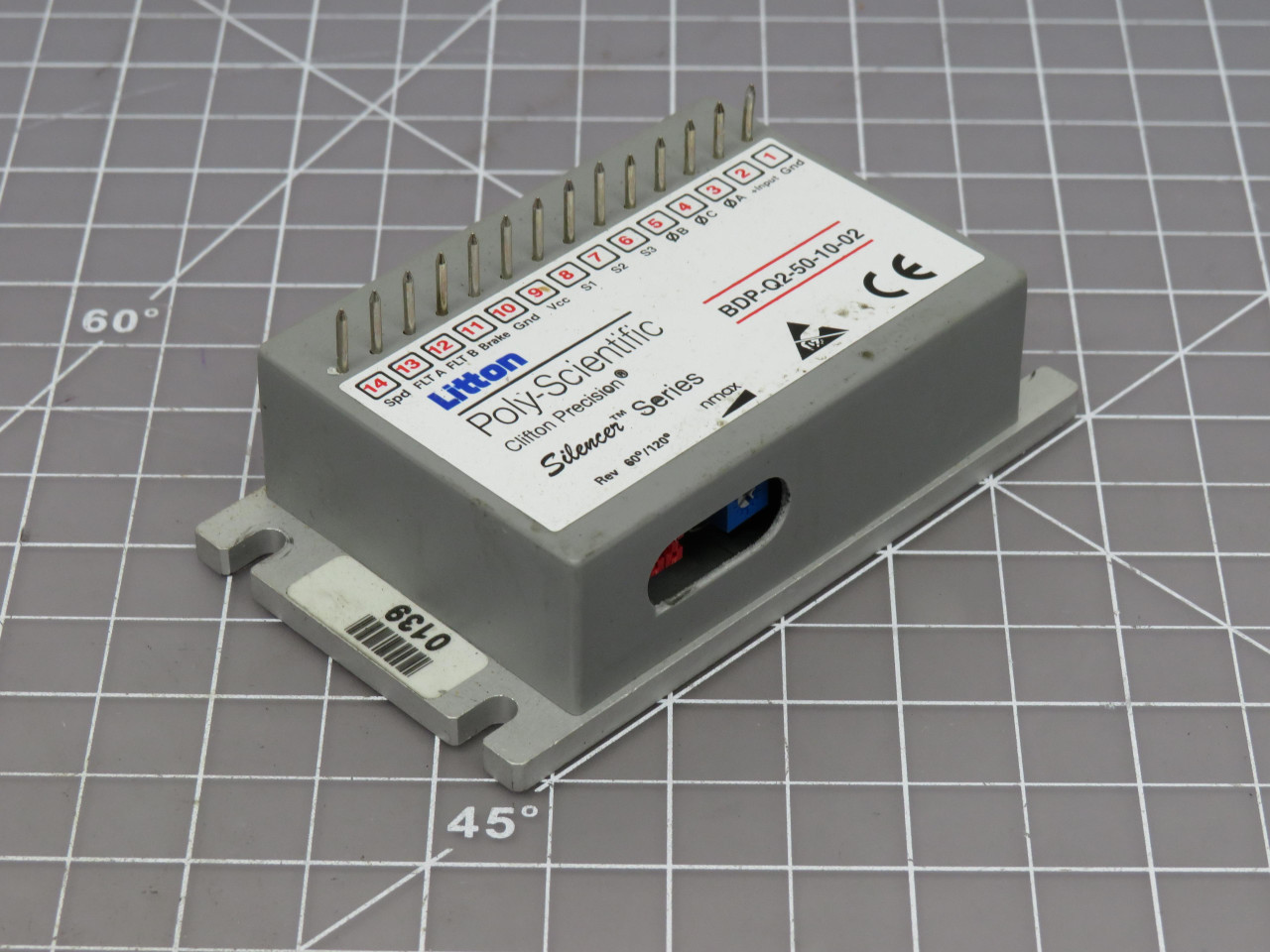 Litton Poly-Scientific  BDP-Q2-50-10-02  Cliftion Precision Speed Controller Silencer For Sale