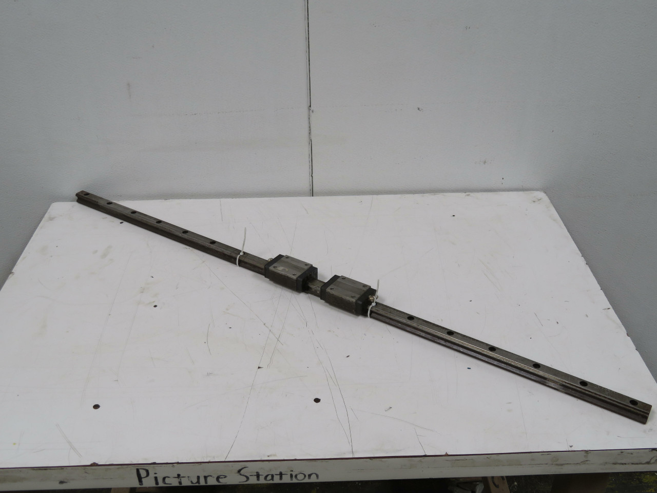 Lot of 2 THK HOR20  Linear Bearing Blocks in a 39 1/2 In Rail  For Sale