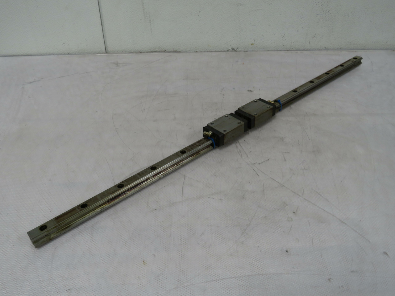 Lot of 2  HSR20  Linear Bearing Blocks on a 32 in Rail  For Sale