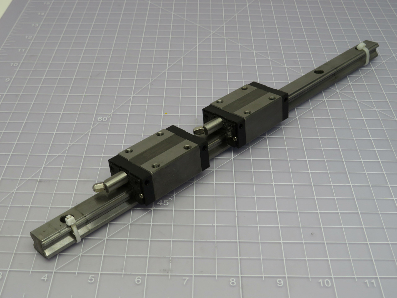 TBI S15VN 130314-00020  Linear Bearing Blocks on 14 In Rail  For Sale