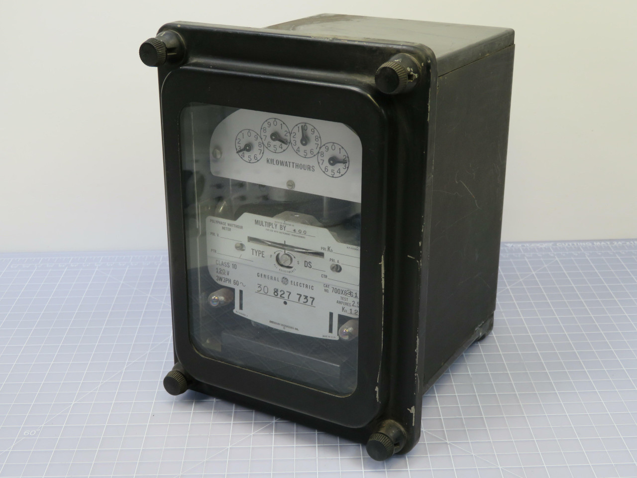 GE 700X63G1  Watt Hour Meter  3W3PH 60 Hz Class 10  For Sale