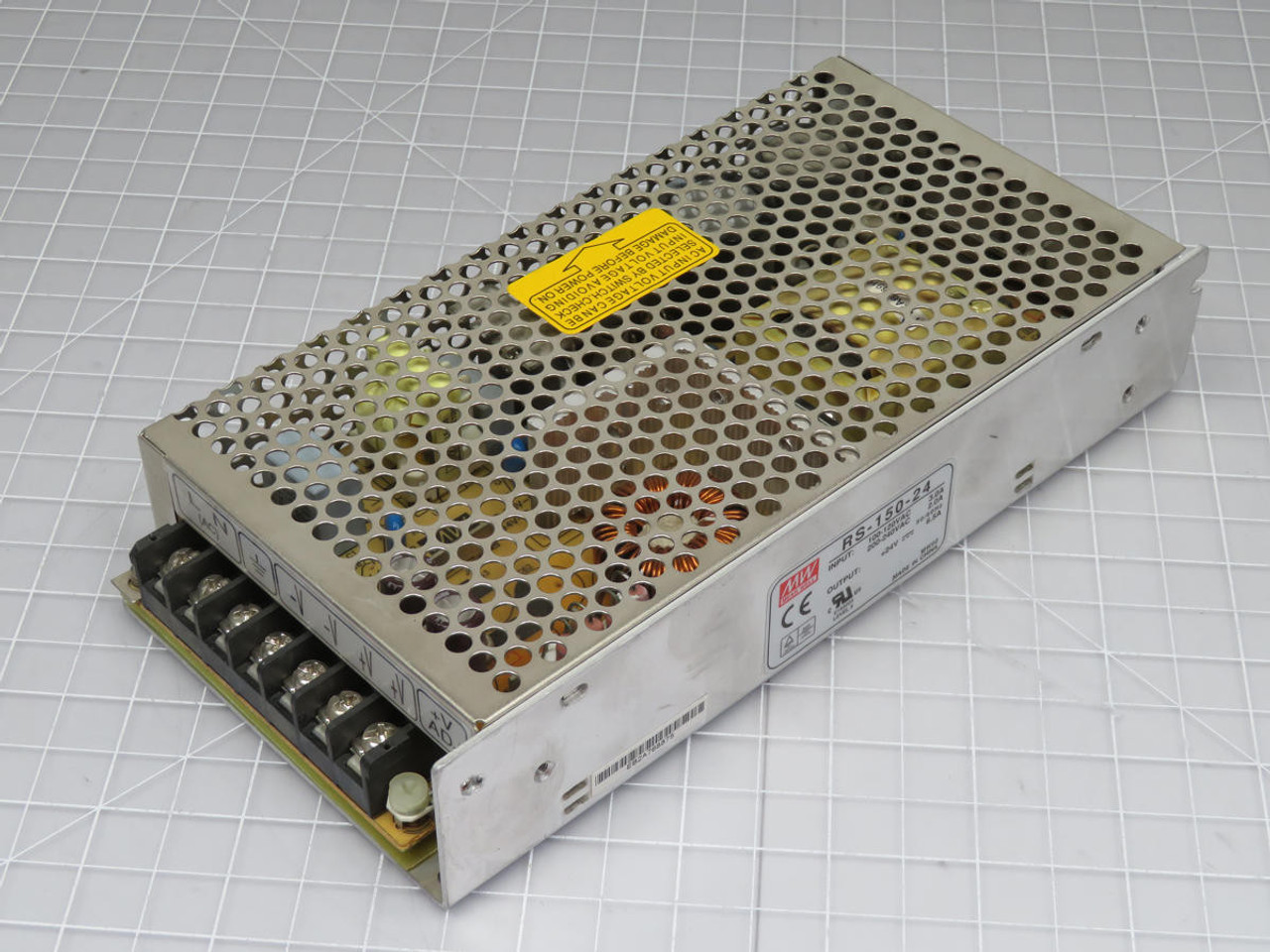 MEAN WELL RS-150-24 AC-DC SINGLE OUTPUT ENCLOSED POWER SUPPLY T200675