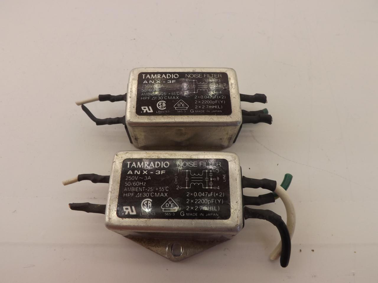 LOT OF 2 TAMRADIO ANX-3F NOISE FILTERS T37418