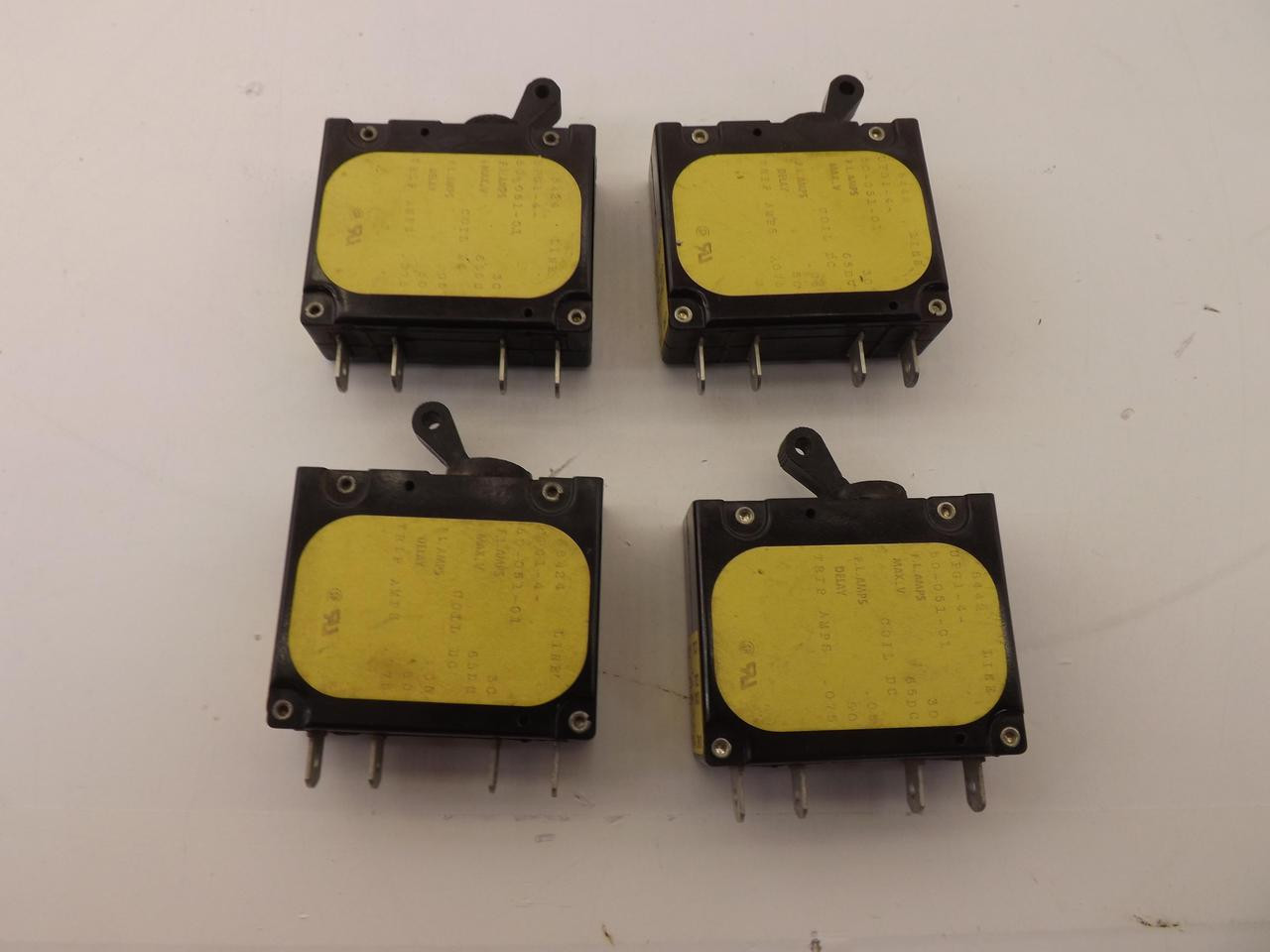 LOT OF 4 AIRPAX UPG1-1-50-051-01 CIRCUIT BREAKER T37793