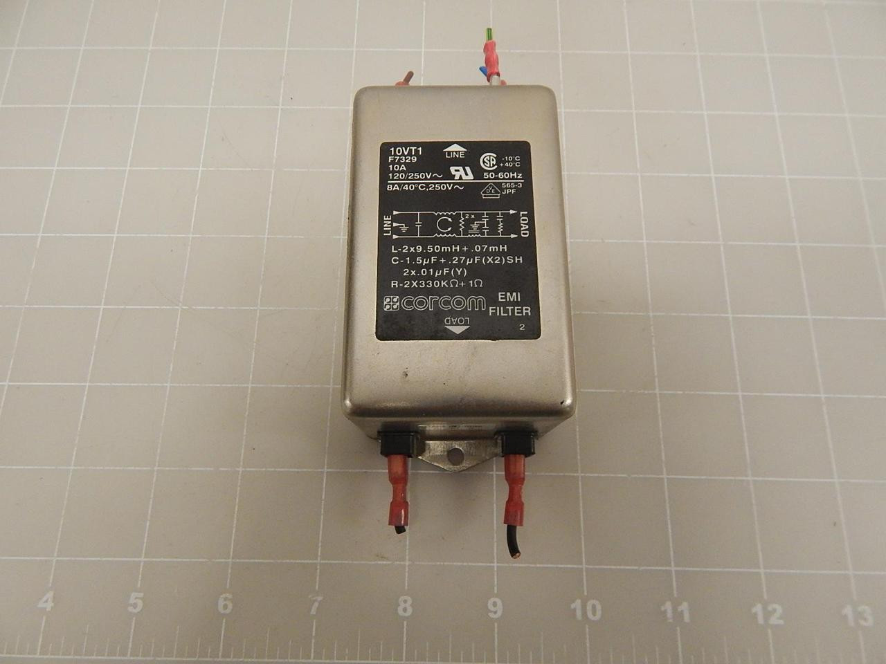 CORCOM 10VT1 RFI POWER LINE FILTER T64164