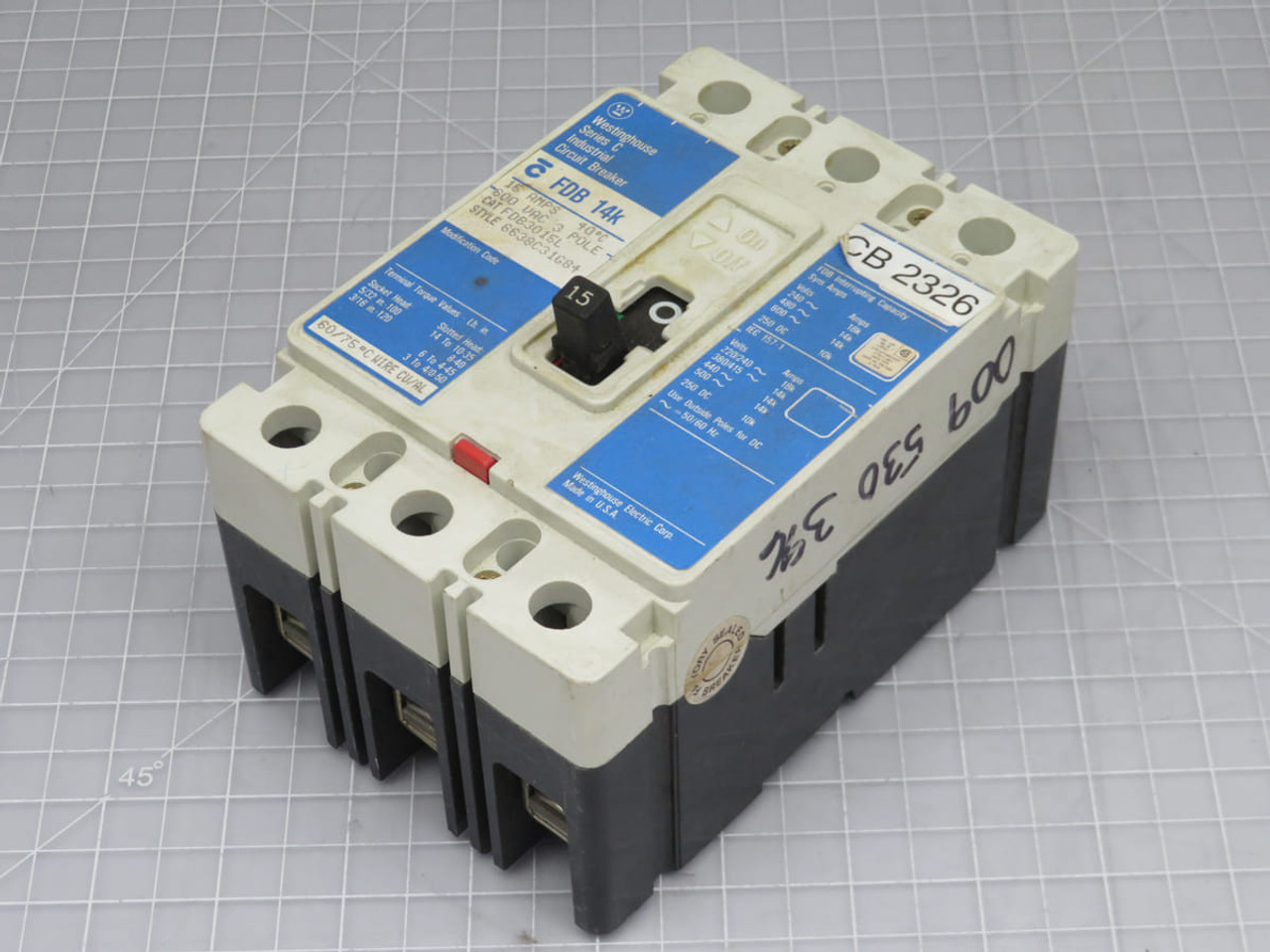 Westinghouse FDB14K FDB3015L  Industrial Circuit Breaker  For Sale