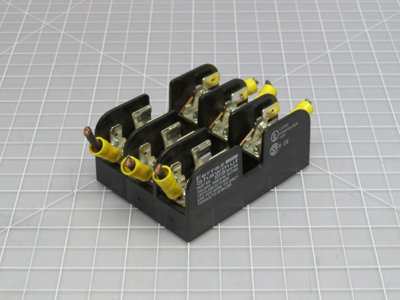 Ferraz Shawmut 30313R  Fuse Block 600V 30A   For Sale