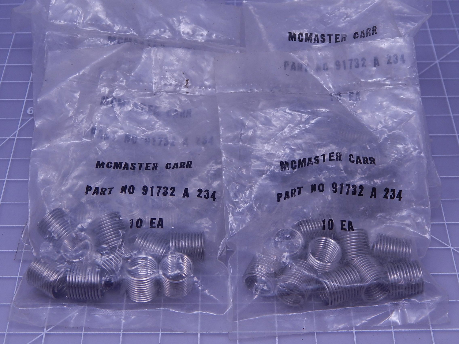Lot Of 80 Mcmaster Carr 91732 A 234 Stainless Free Running Helical