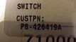 OTTO P8-426419A SWITCH T24077