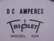 TRIPLET 626 DC MILIAMPERE METER T116766