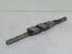 Lot of 2 Rexroth R168225451 163 112   Linear Bearing Blocks on a 23 In Rail  For Sale