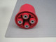 LOT OF 18 MBI FG47512010 MB2000-15 6350-A10 4 X 2 ELECTRICAL GLASTIC STANDOFF INSULATORS RED 5 KV T183892