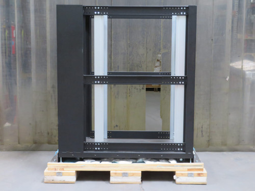 Large Black Network Cabinet Rack 24x21x55   For Sale