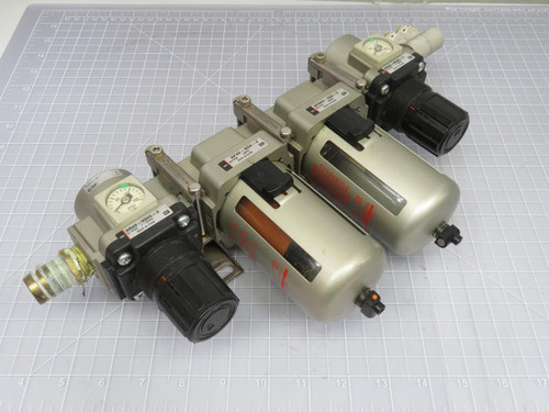 SMC AR40-N04E-Z AF40-N04-Z AFM40-N04-Z PNEUMATIC FILTER/MIST SEPERATOR/REGULATOR MODULAR T199480