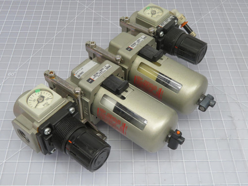 SMC AR25-N03E-Z AF30-N03-Z AFM30-N03-Z PNEUMATIC FILTER/MIST SEPERATOR/REGULATOR MODULAR T199485