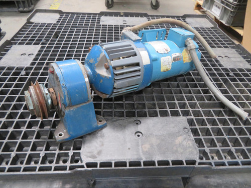 BOSTON GEAR 34-6532-1909 V95000-B SINGLE PHASE DC MOTOR W GEAR ASSEMBLY T200306