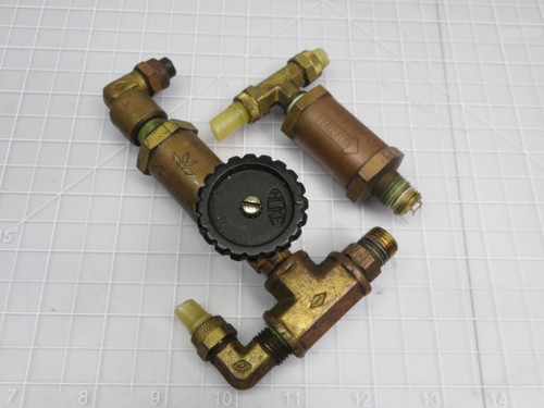 LOT OF 2 TELEDYNE 482-1/4B1-2 FREE FLOW VALVE T200405