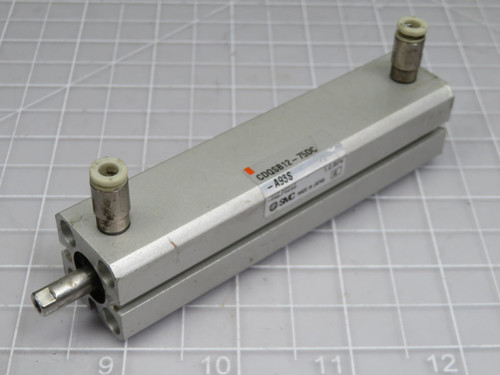 SMC CDQSB12-75DC DBL ACT AUTO-SW CQS COMPACT CYLINDER T200501