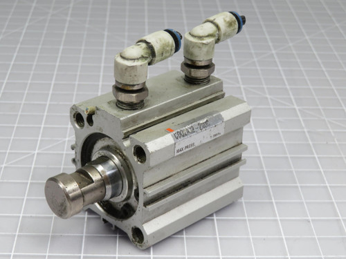 SMC CDQ2AJ2-20DC COMPACT CYLINDER DOUBLE ACTING DOUBLE ROD SUITABLE FOR LOW PRESSURE HYDRAULICS T200507