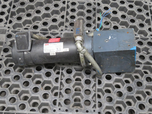 Dayton  4Z525B  Parmanent Magnent DC Motor w Boston Gear F721-60-B5-J  For Sale