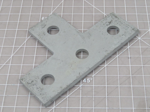 Lot of 25 Eaton  B133HDG  4-Hole Galvanized Tee Plate  For Sale