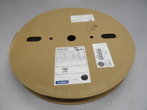 Lot of 250 FT Dunbar  HSFR-.184-0  Heat Shrink Tubing  For Sale