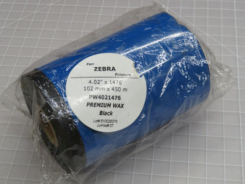 Zebra  PW4021476  Black Wax Thermal Transfer Ribbon  For Sale