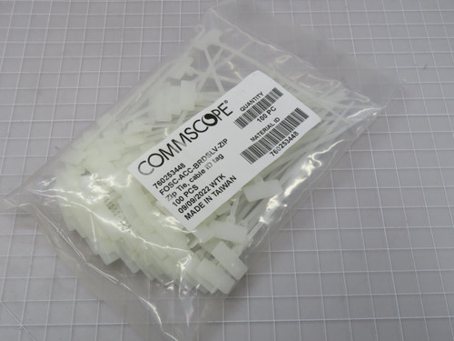 Lot of 10000 Commscope  FOSC-ACC-BRDSLV-ZIP  Zip Tie Cable ID Tags  For Sale