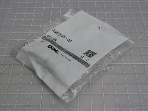 LOT OF 5 SMC KQB2E06-00 METAL ONE-TOUCH FITTINGS T207141