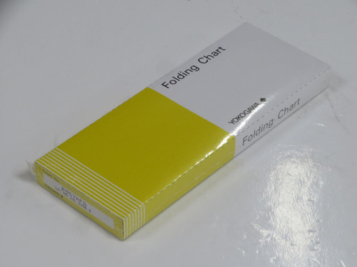 LOT OF 10 YOKOGAWA B957AFG RECORDER PAPER FOR FOLDING CHARTS T209786