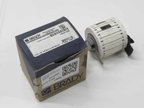 BRADY PTDS-30-390 DURASLEEVE WHITE POLYPROPYLENE WIRE MARKING INSERTS THERMAL PRINTER PAPER T213654