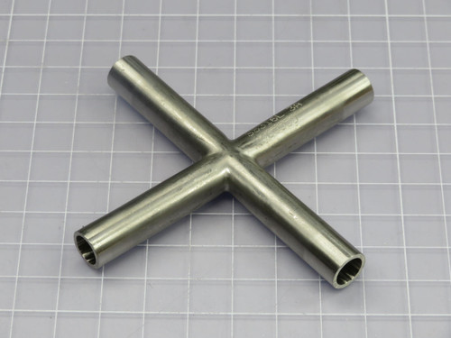 LOT OF 2 465550 STAINLESS STEEL THREADED EQUAL CROSS T212004