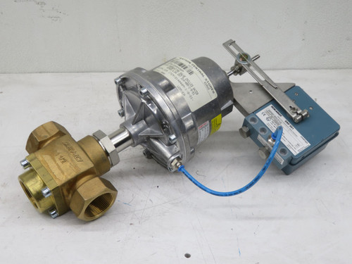 GEMU 314 40M 1 9 512 CONTROL GLOBE VALVE 3-WAY PNEUMATIC THREADED T212219