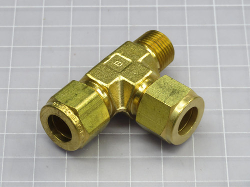 Lot of 5  Parker  8MRT6N-B  A-Lok NPT Male Run Tee  For Sale