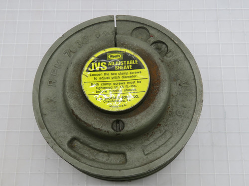 Tb Wood's  JVS-180  Adjustable Sheave Pulley  For Sale