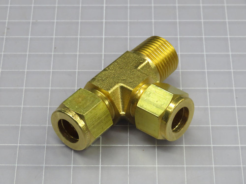 Lot of 5  Parker  8MRT8N-B  A-LOK Inch Tube NPT Male Tee  For Sale